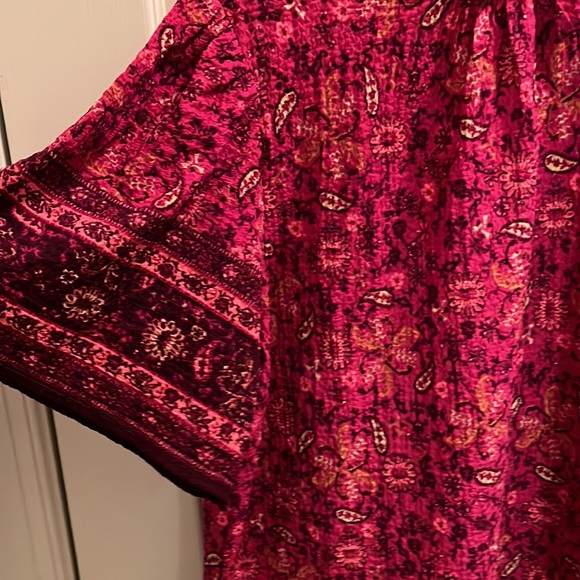 NWT Loft Magenta boho blouse size XL - Picture 3 of 5